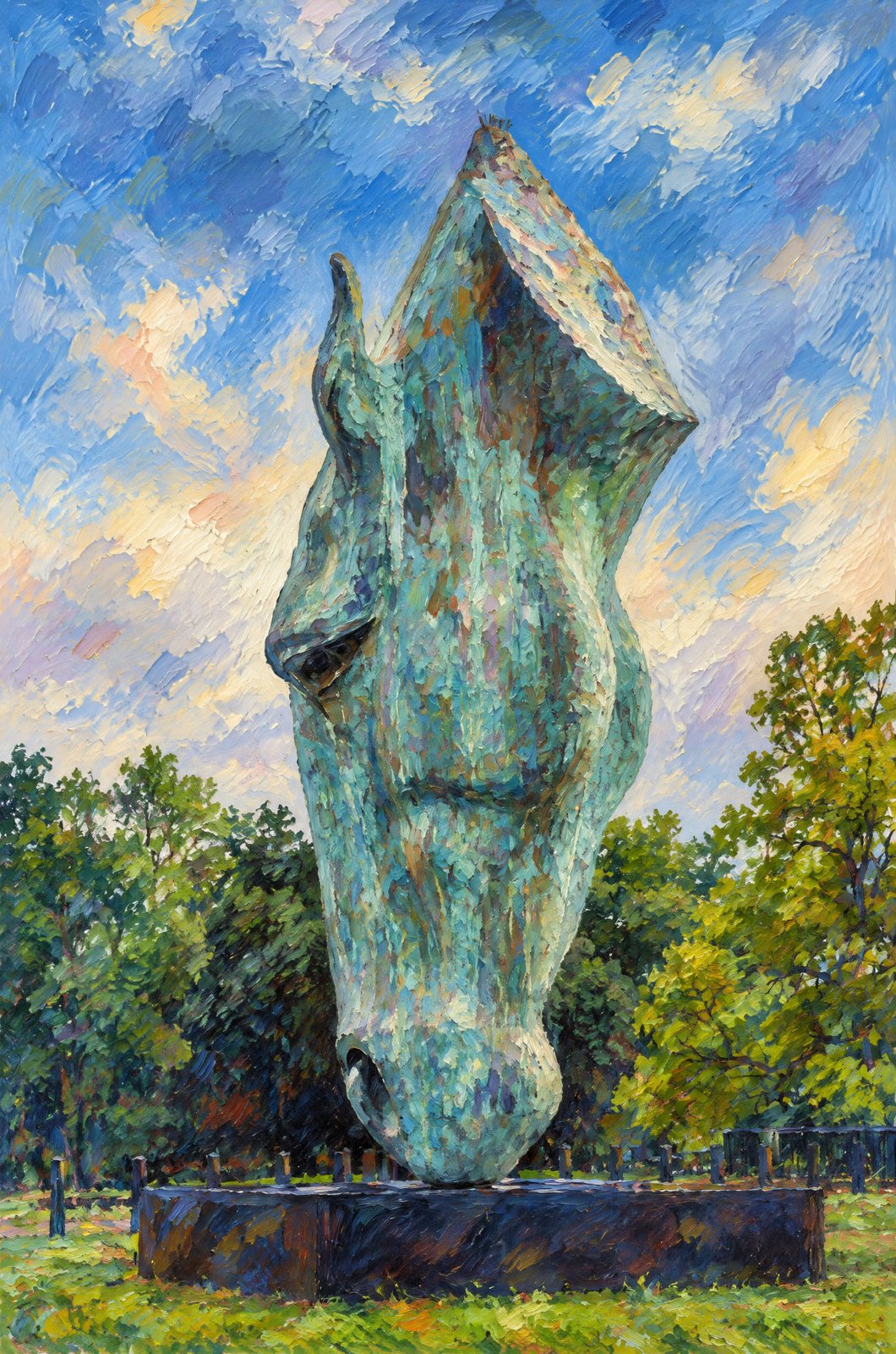 Hyde Park Colossal Bronze Horse, Impressionist