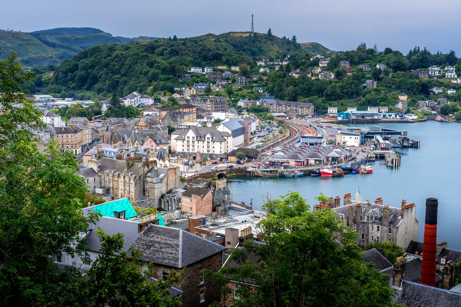 McCaig's Tower Overlooking Bay