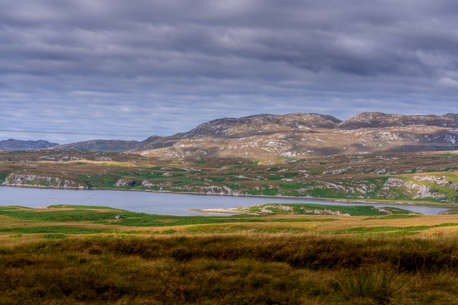 Remote Lochs In Rock Strewn Hills