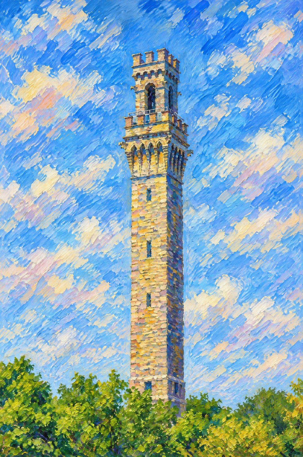 High Pole Hill Is The Pilgrim Monument, Impressionist