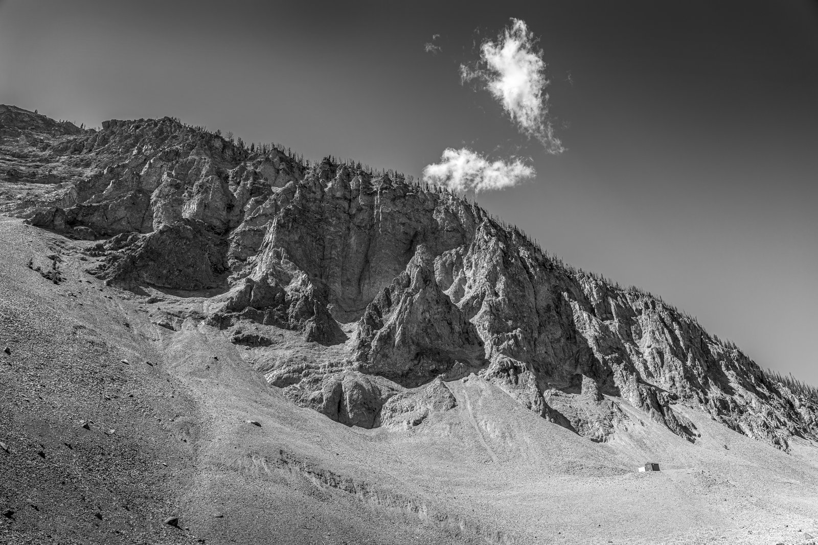 Cody Wyoming Mountains B&W