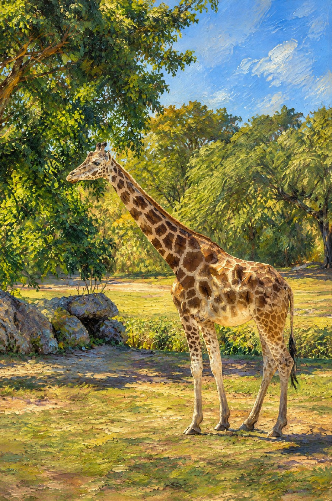 Giraffe, Painterly