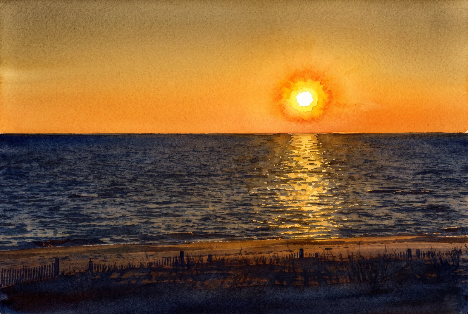 Gulf Coast Mississippi, Watercolor