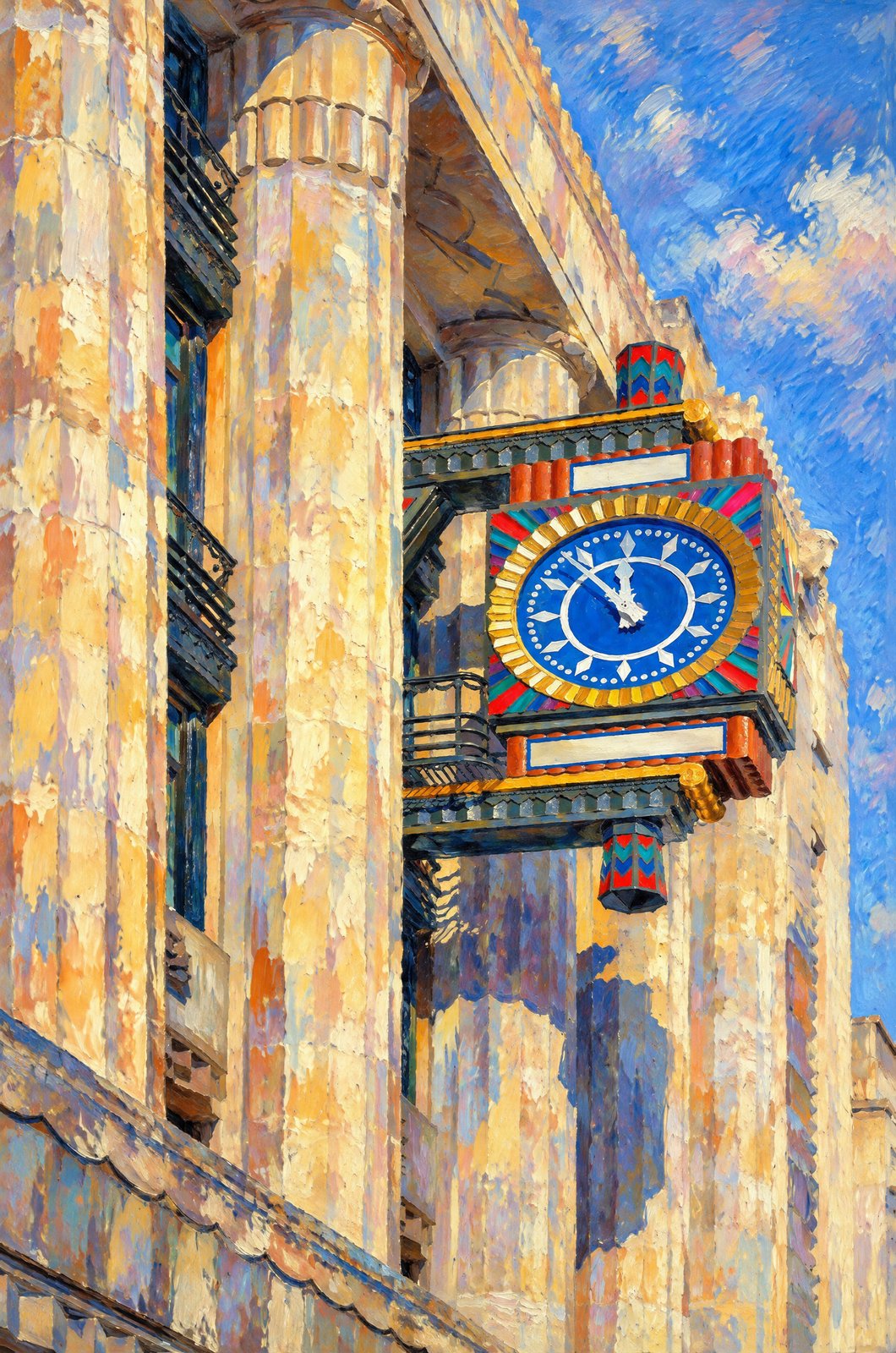 Time At The Telegraph Building, Impressionist