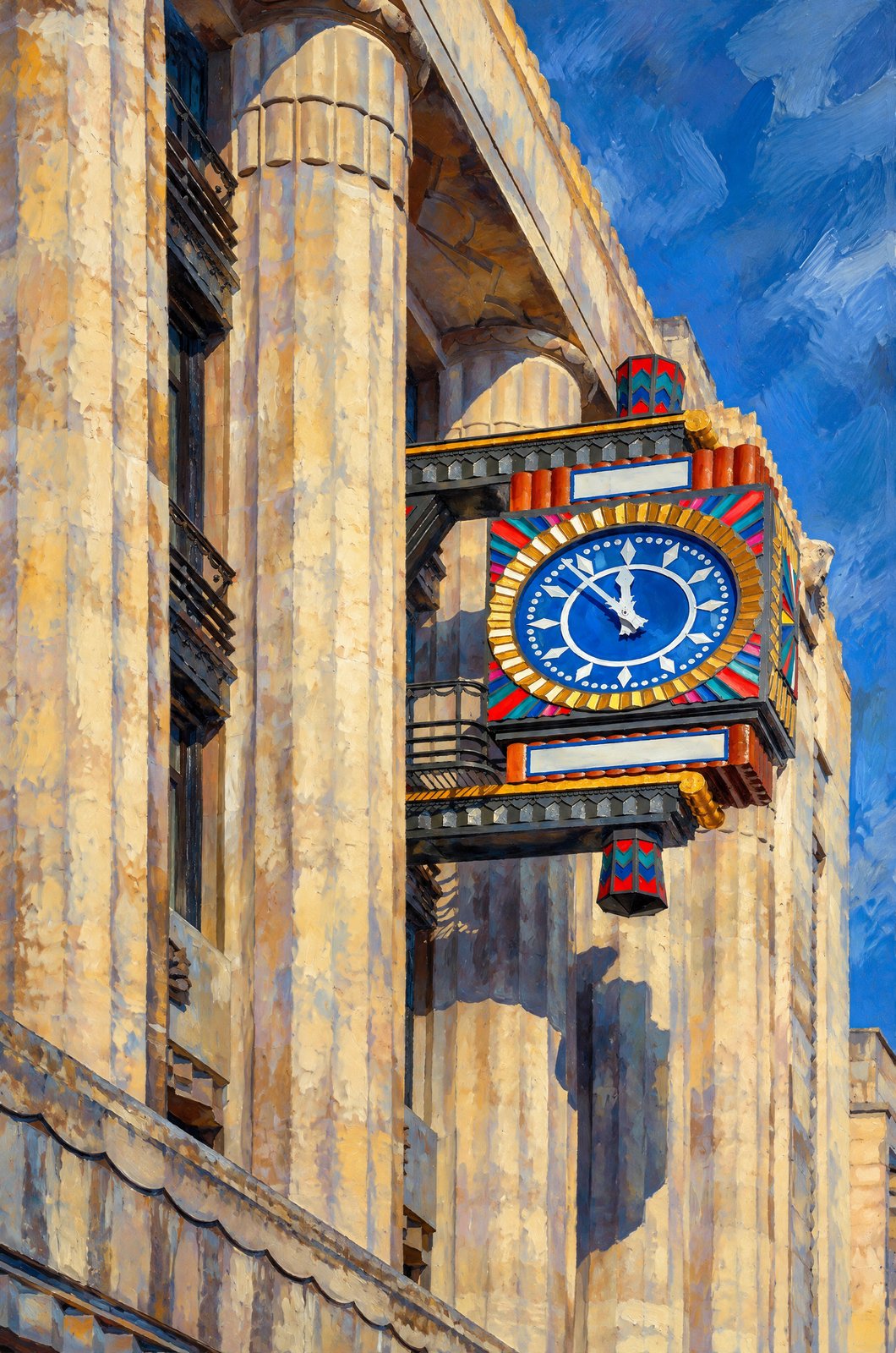 Time At The Telegraph Building, Painterly
