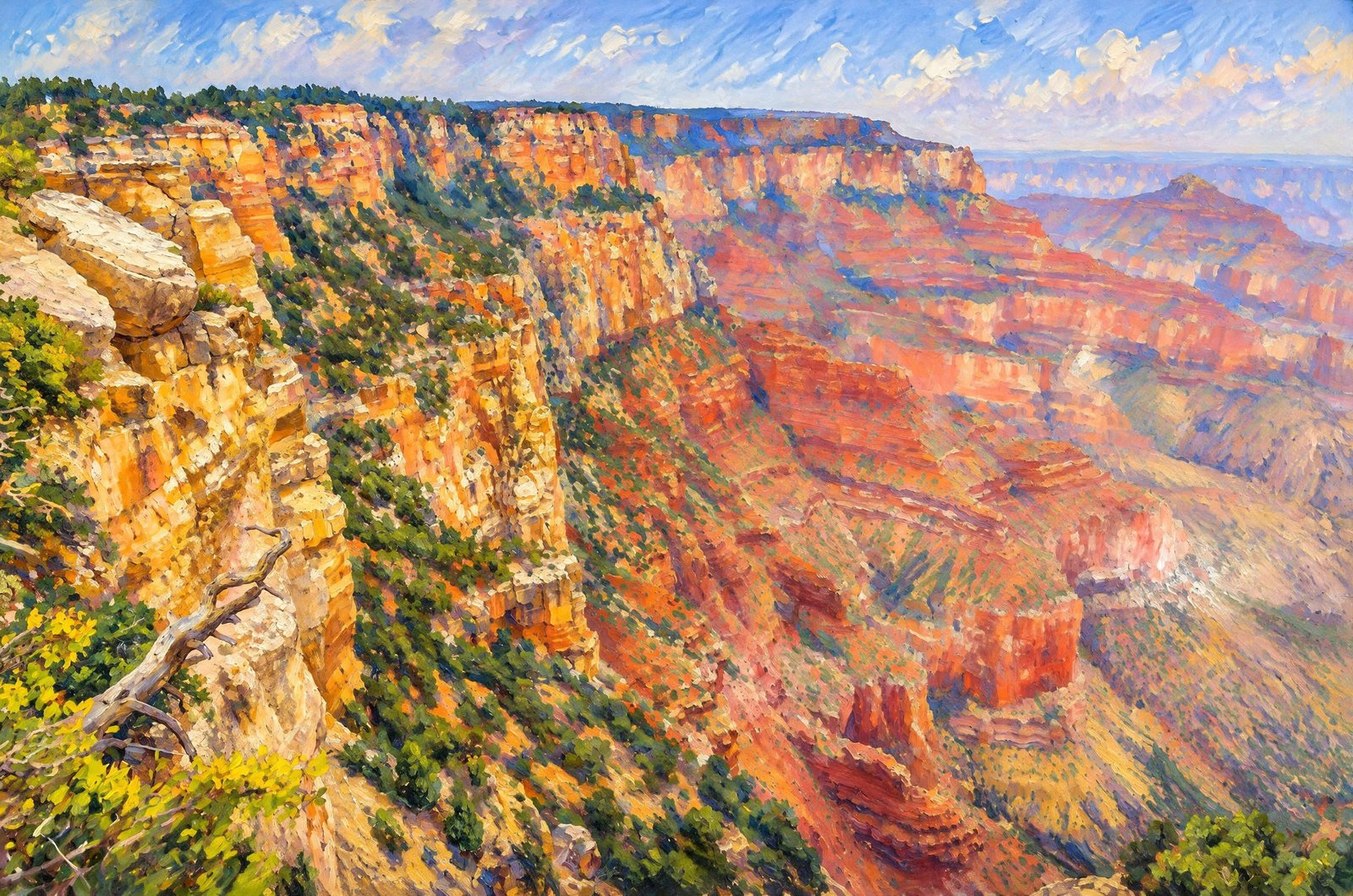 1302 Grand Canyon North Rim, Impressionist