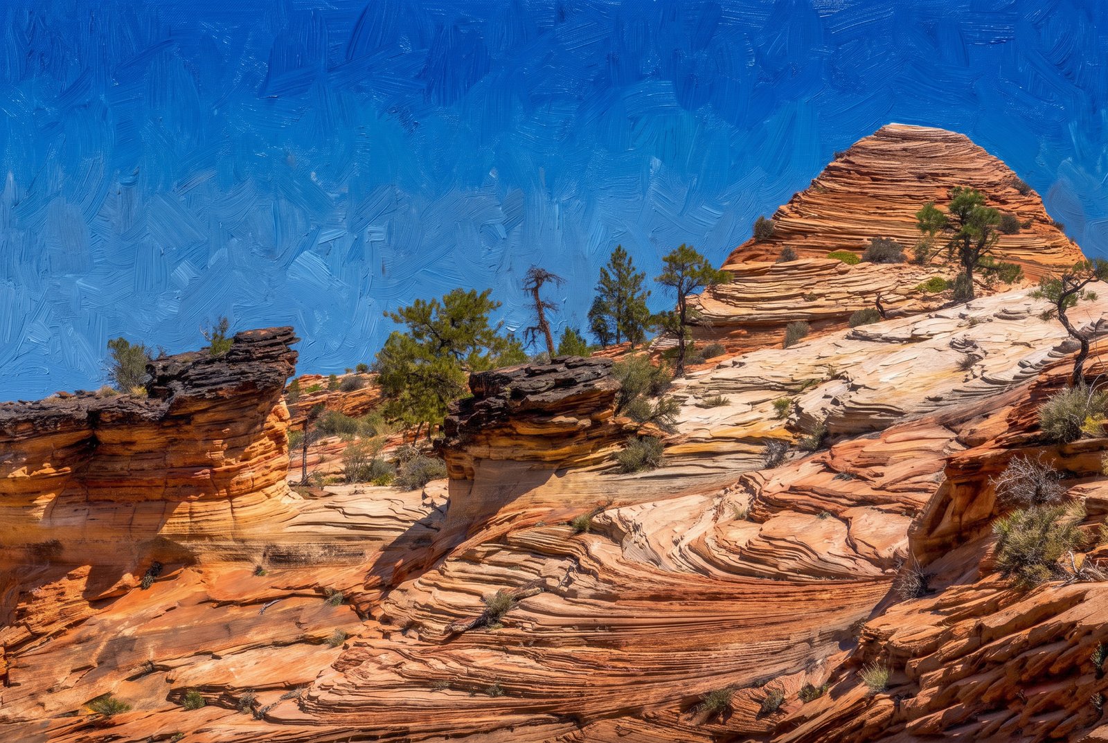 Zion National Park Utah, Impressionist