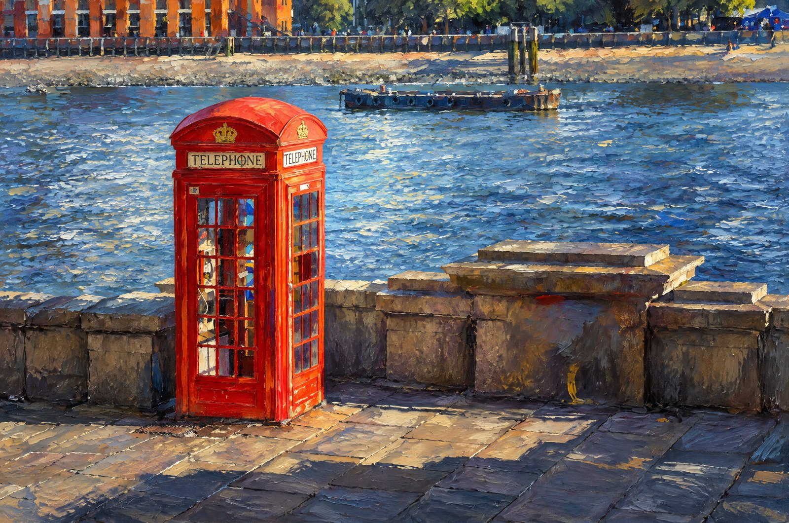 Telephone Booth London, Painterly
