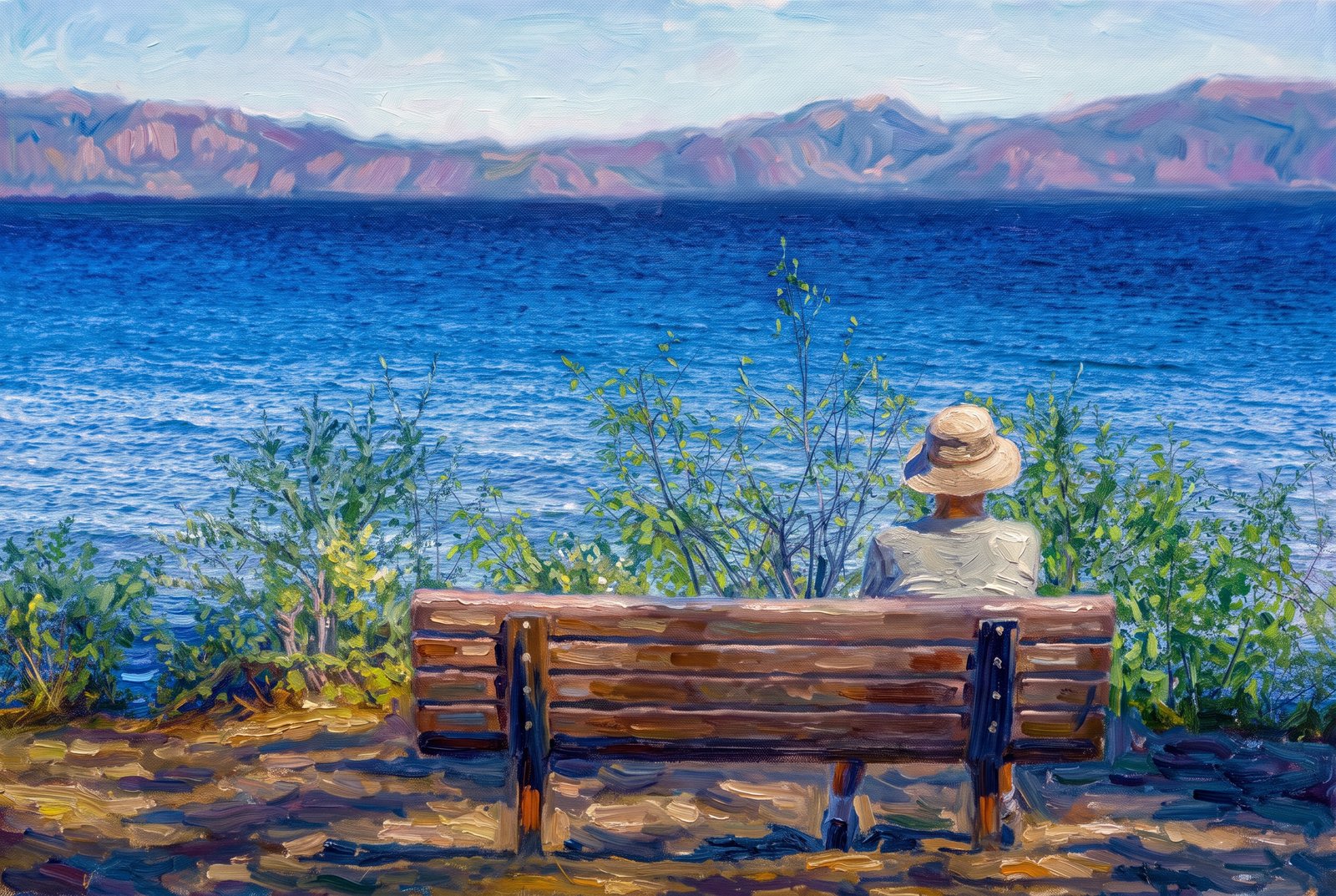 Lazy Day At Lake Tahoe, Impressionist