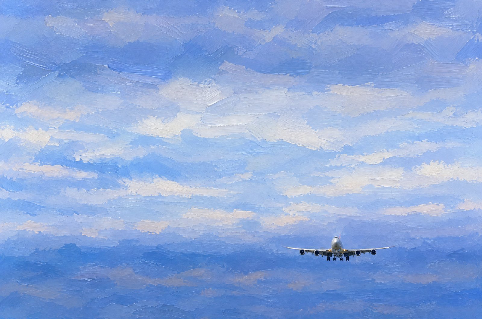 Boeing 747 Jumbo Jet, Painterly