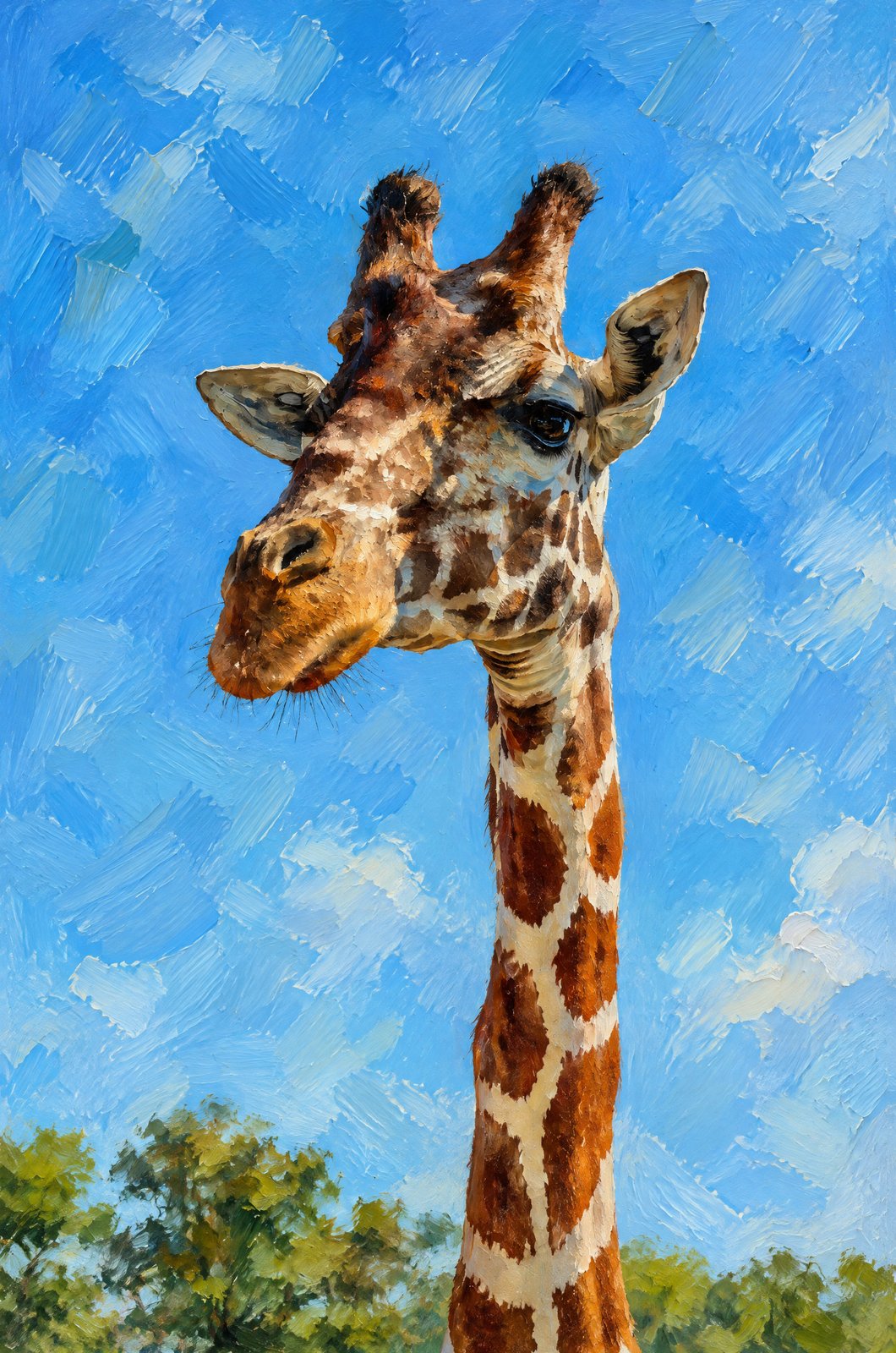 Giraffe, Painterly