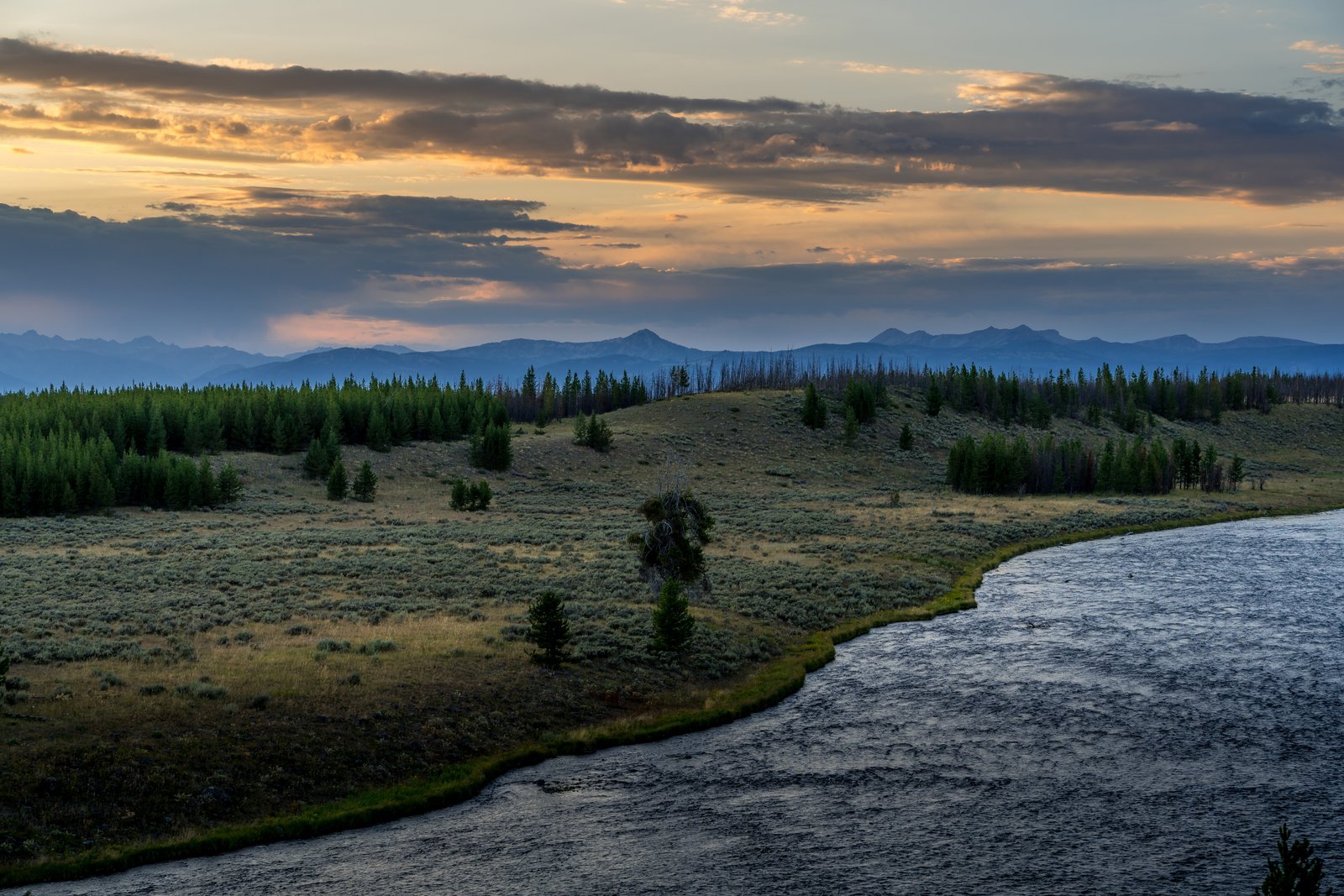 Yellowstone Sunset River