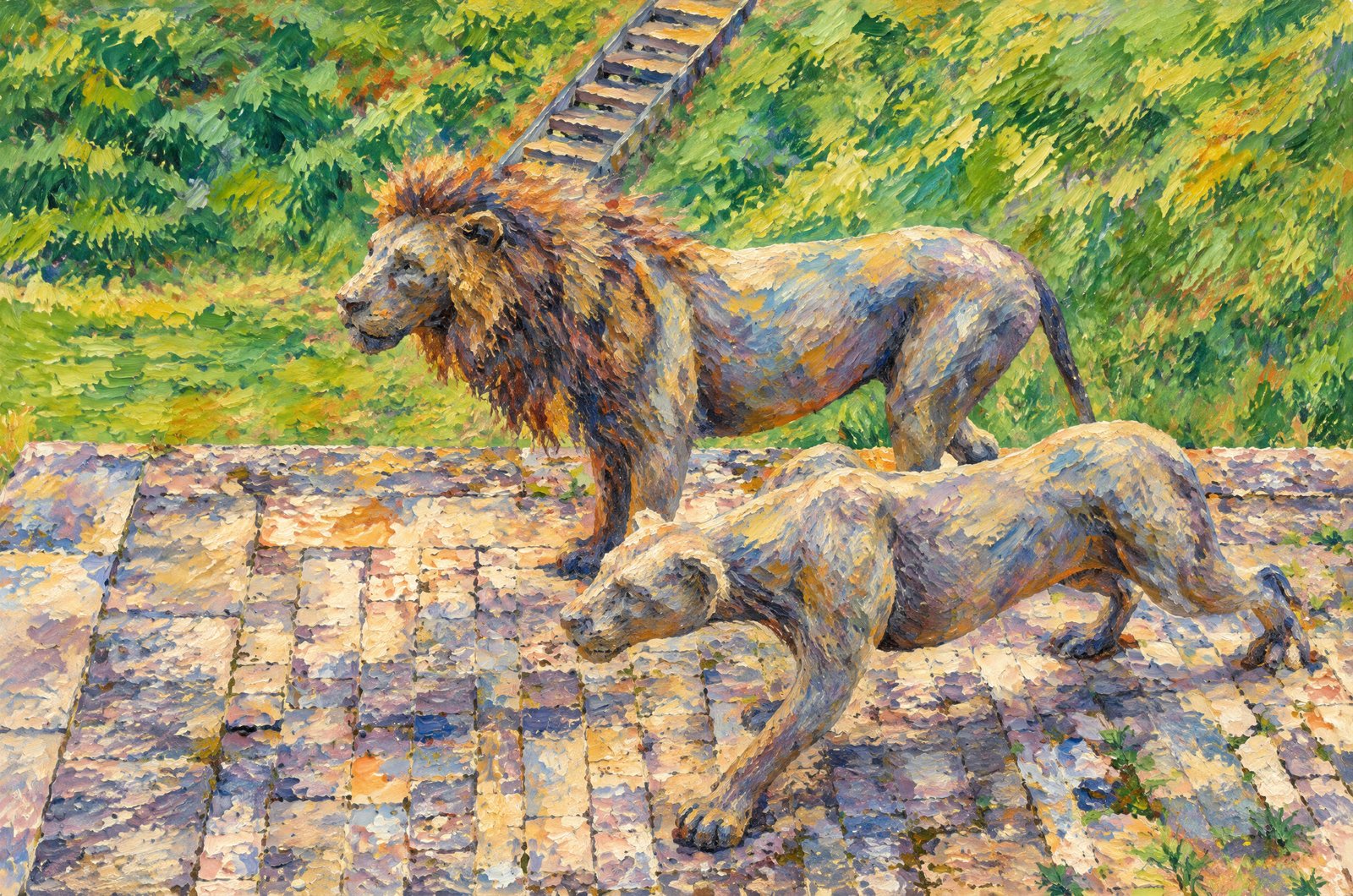 Prowlers At The Tower Of London, Impressionist
