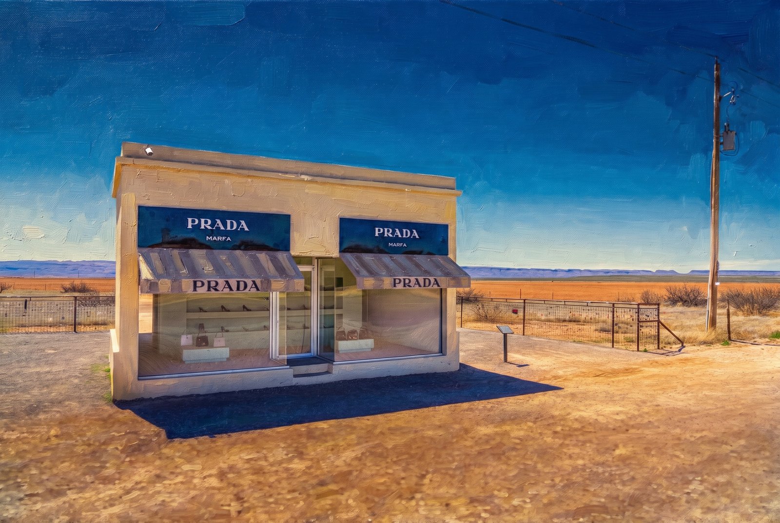 Prada Marfa, Valentine, Texas, Painterly