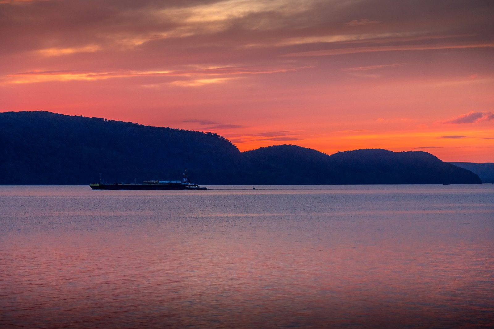 Sunset Of The Hudson