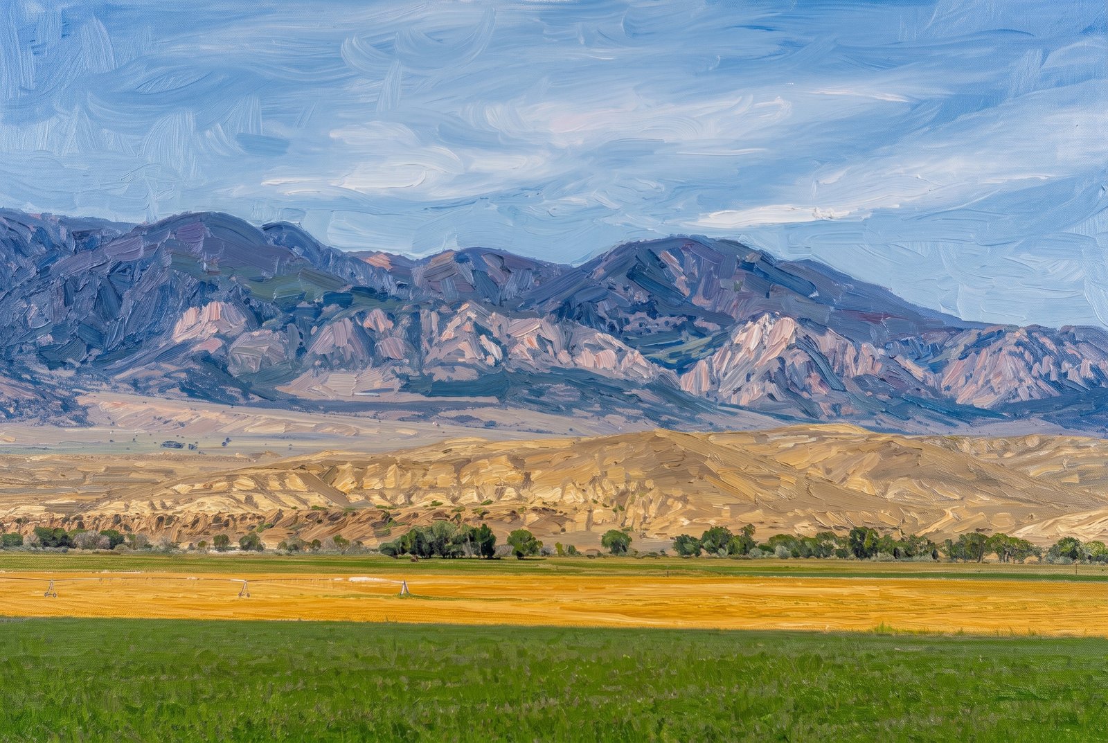 Clark's Fork Range Cody Wyoming, Impressionist