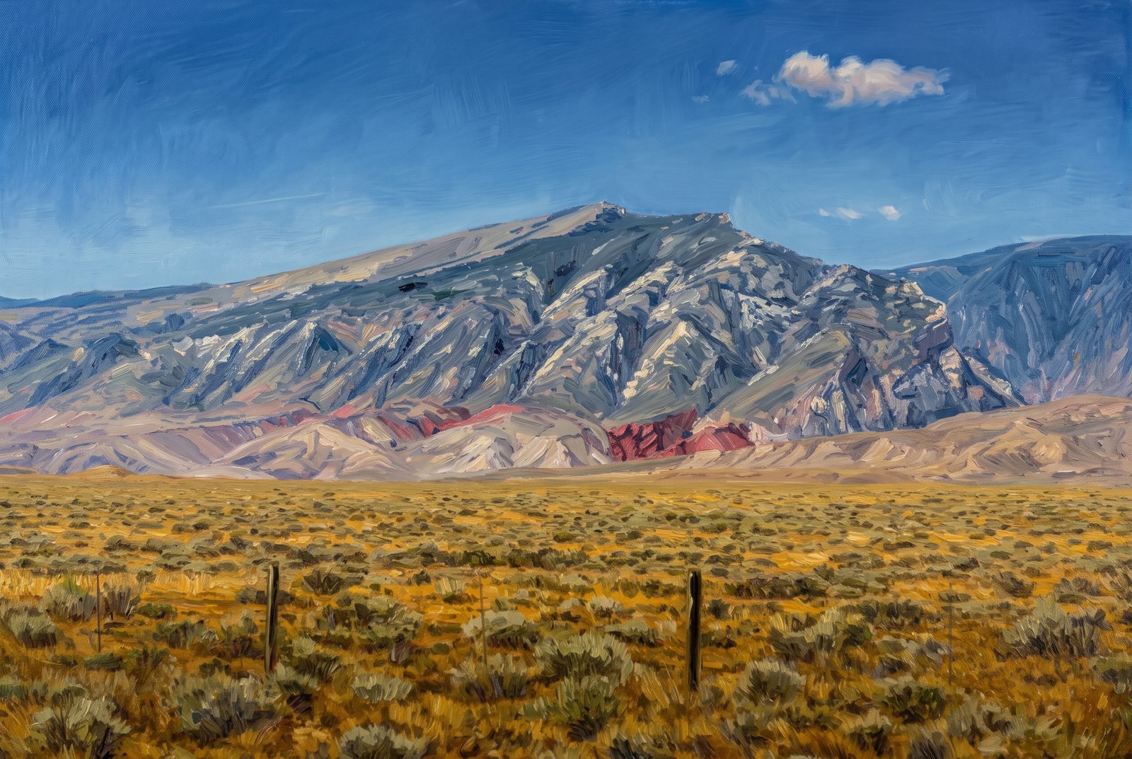 Clark's Fork Cody Wyoming, Impressionist