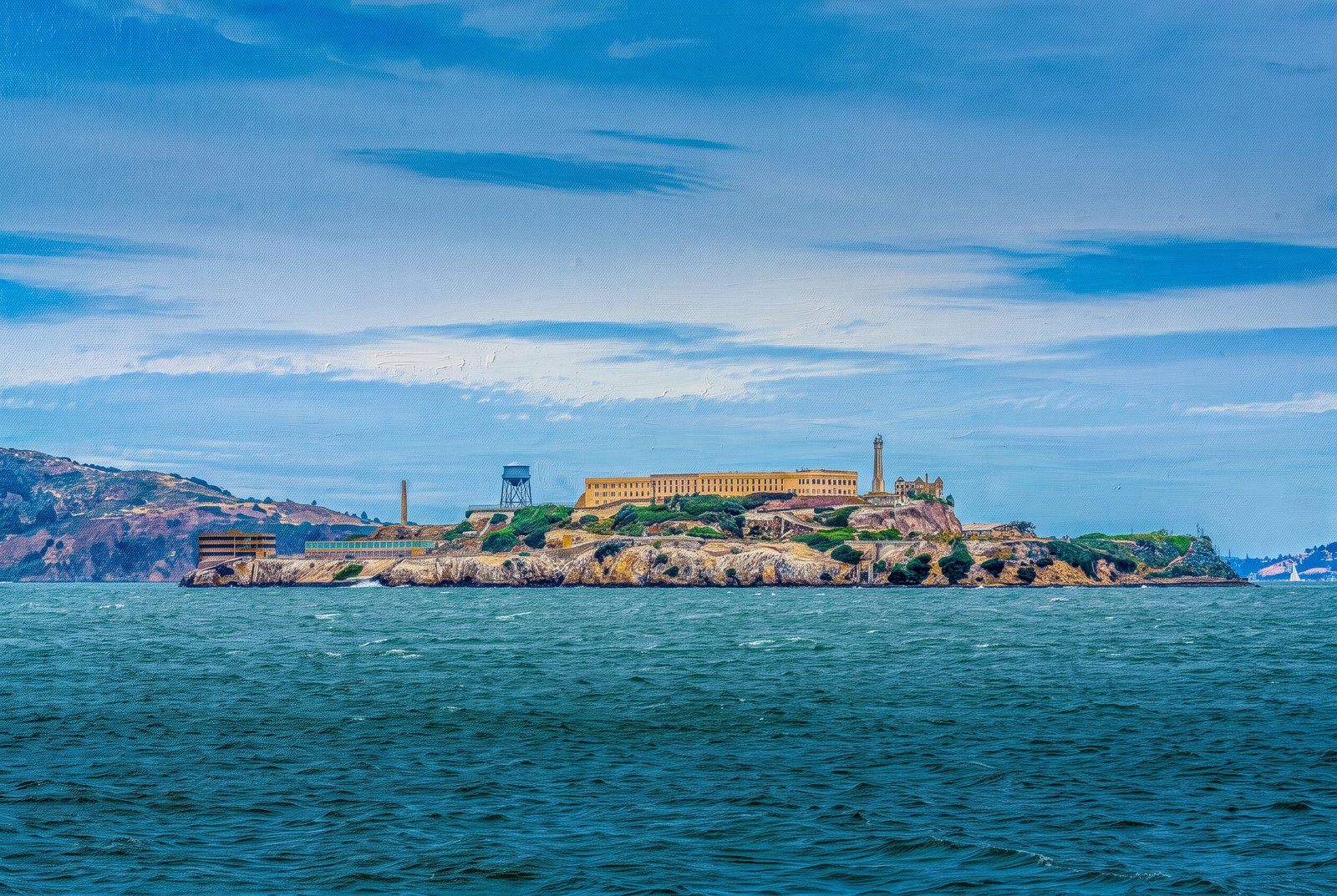 Alcatraz San Francisco California, Painterly