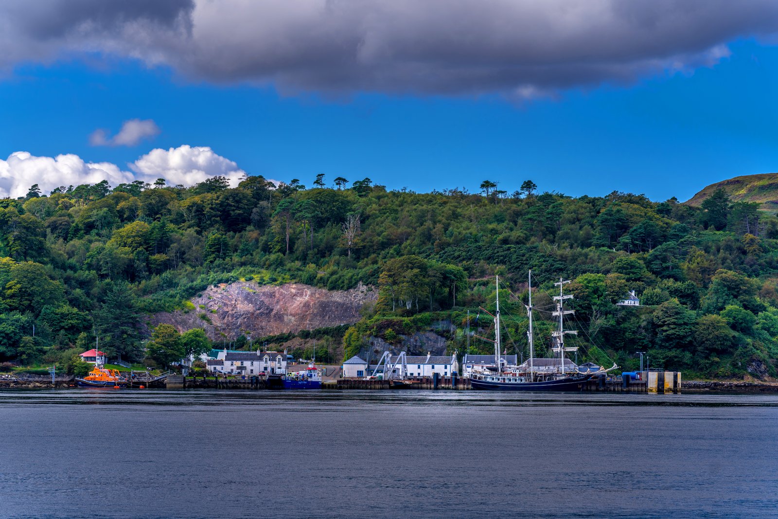 Tobermory Harbour on the Isle of Mull in Scotland
