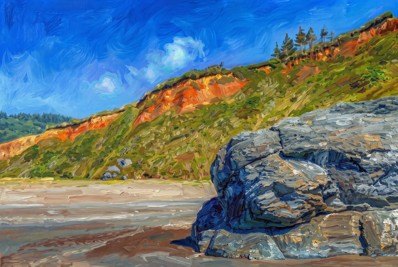 Humbolt Lagoon State Park CA, Impressionist