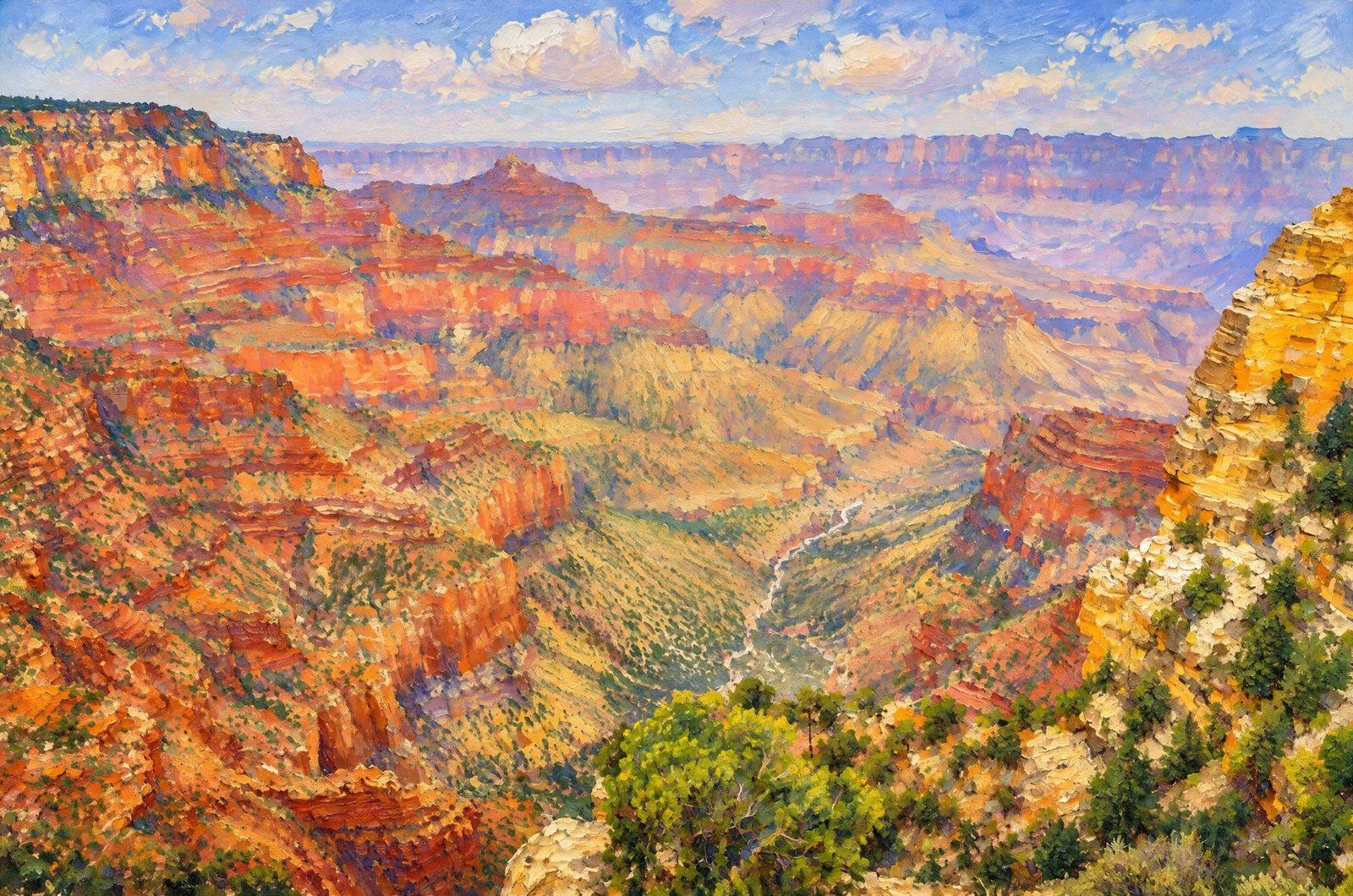 1303 Grand Canyon North Rim, Impressionist