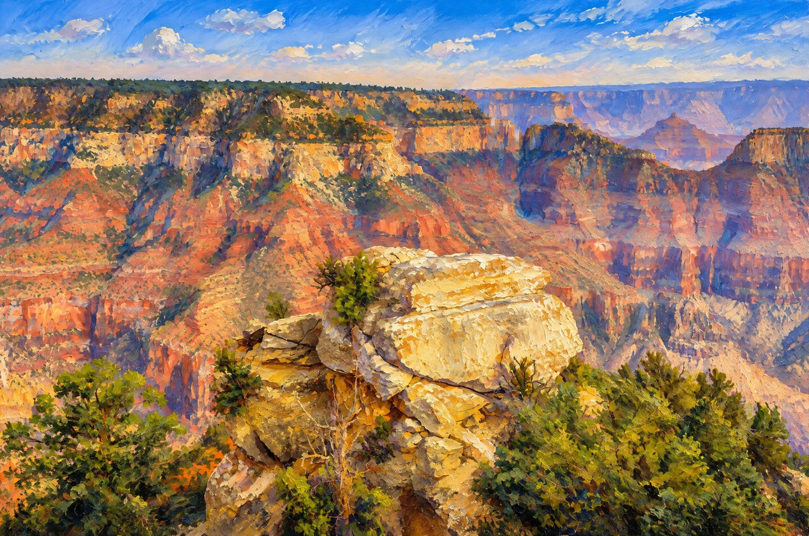 1295 Grand Canyon North Rim, Painterly