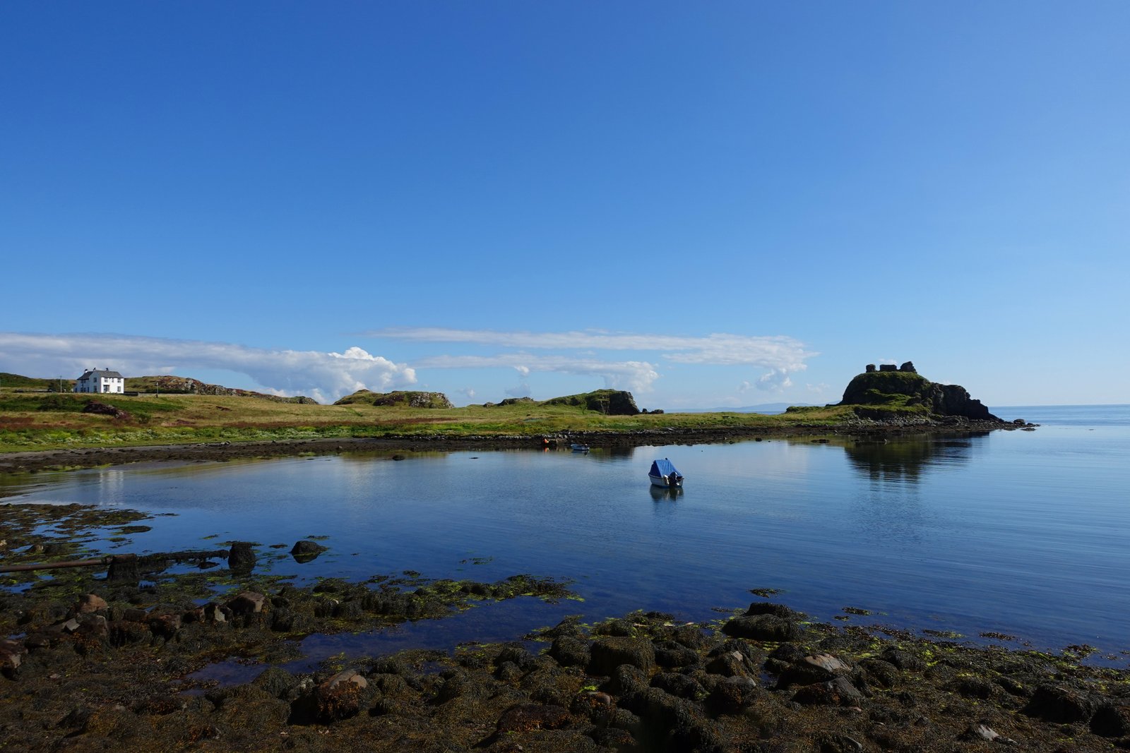 Lagavulin Bay On The Isle Of Islay In Argyll, Scotland