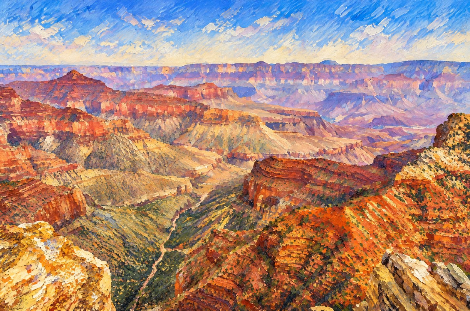 1305 Grand Canyon North Rim, Impressionist