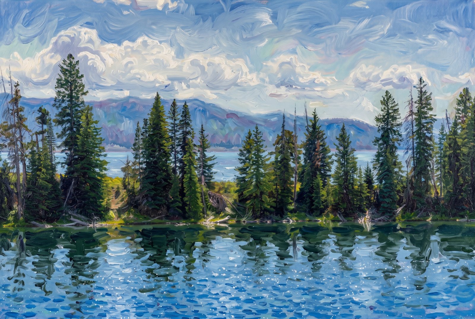 Lake Cody Wyoming, Impressionist