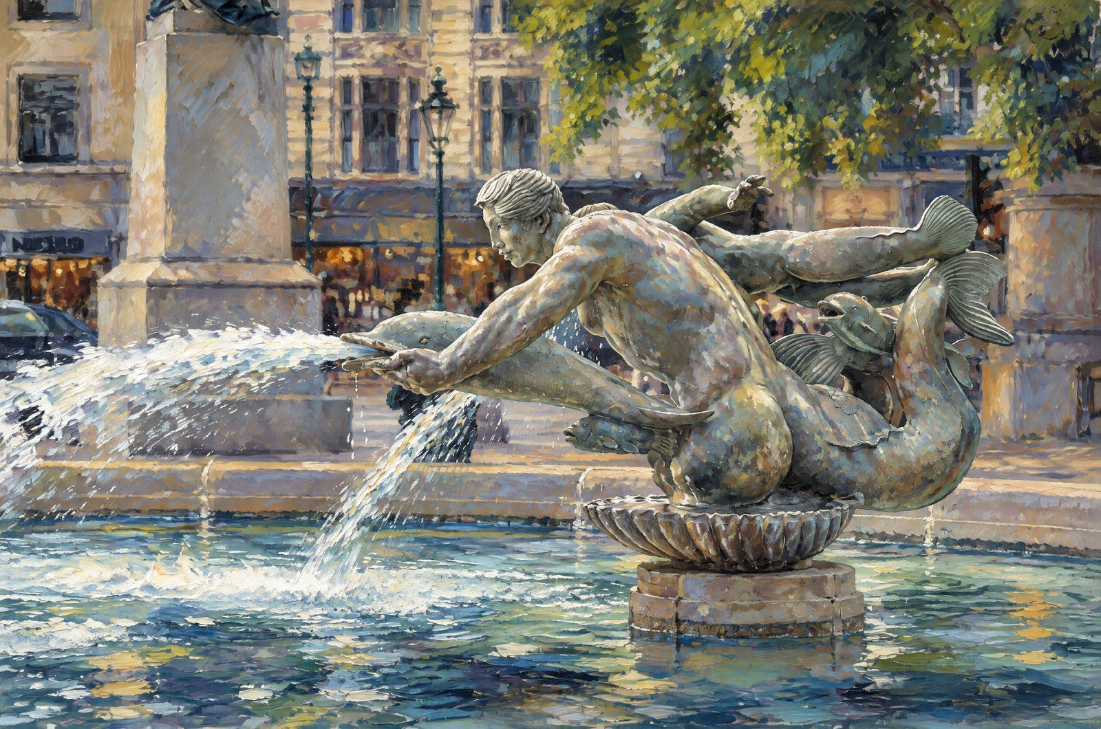 Trafalgar Square London, Painterly