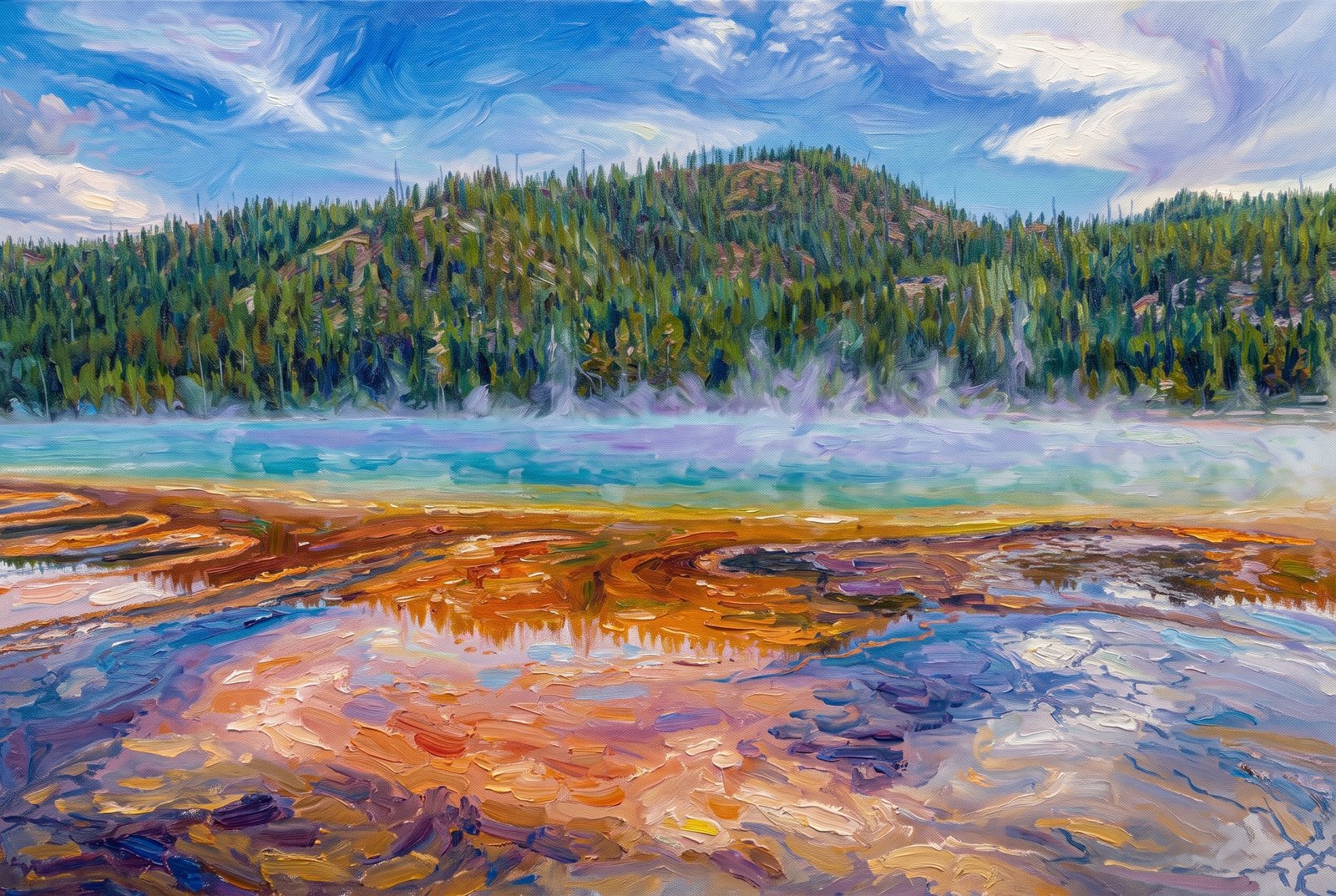 Grand Prismatic Spring, Impressionist