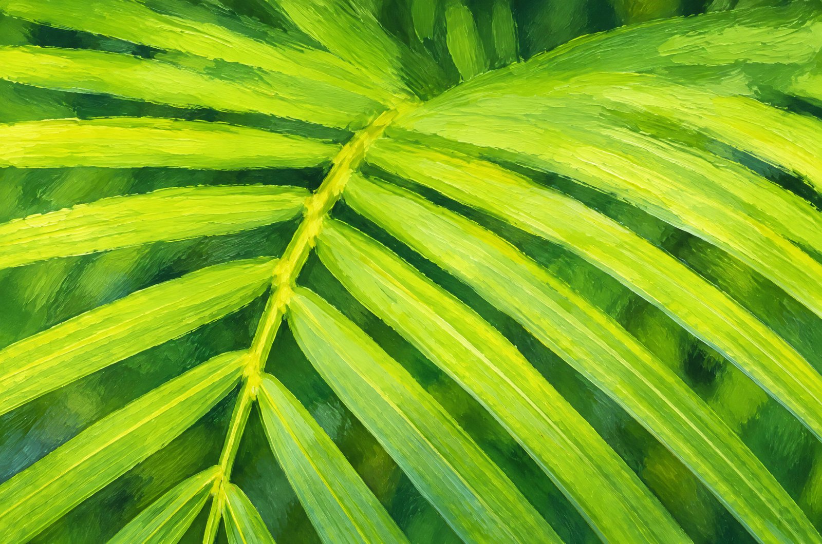 1358 Palm Leaf, Painterly