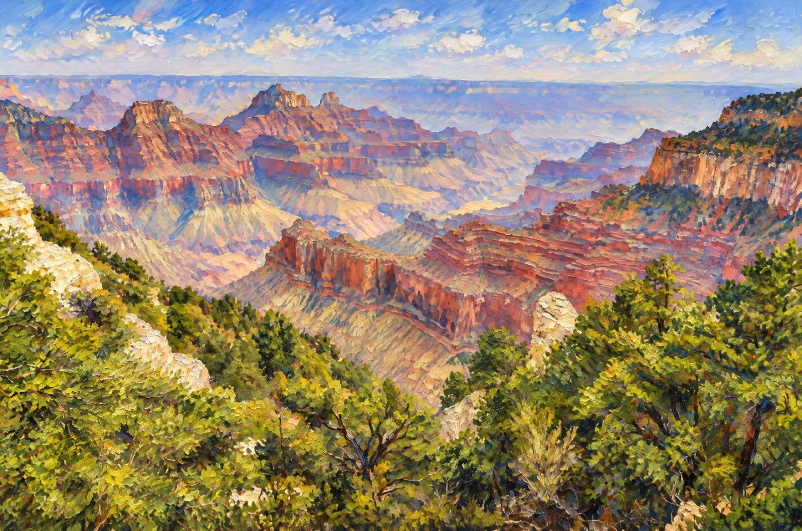 1296 Grand Canyon North Rim, Impressionist