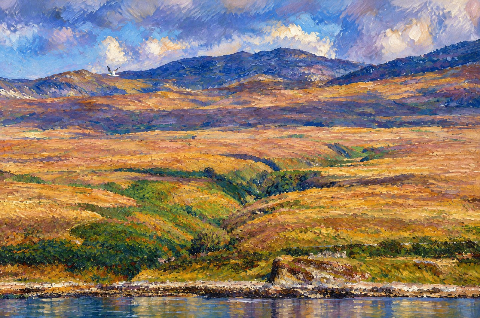 Loch Eriboll On Scotland North Coast, Impressionist
