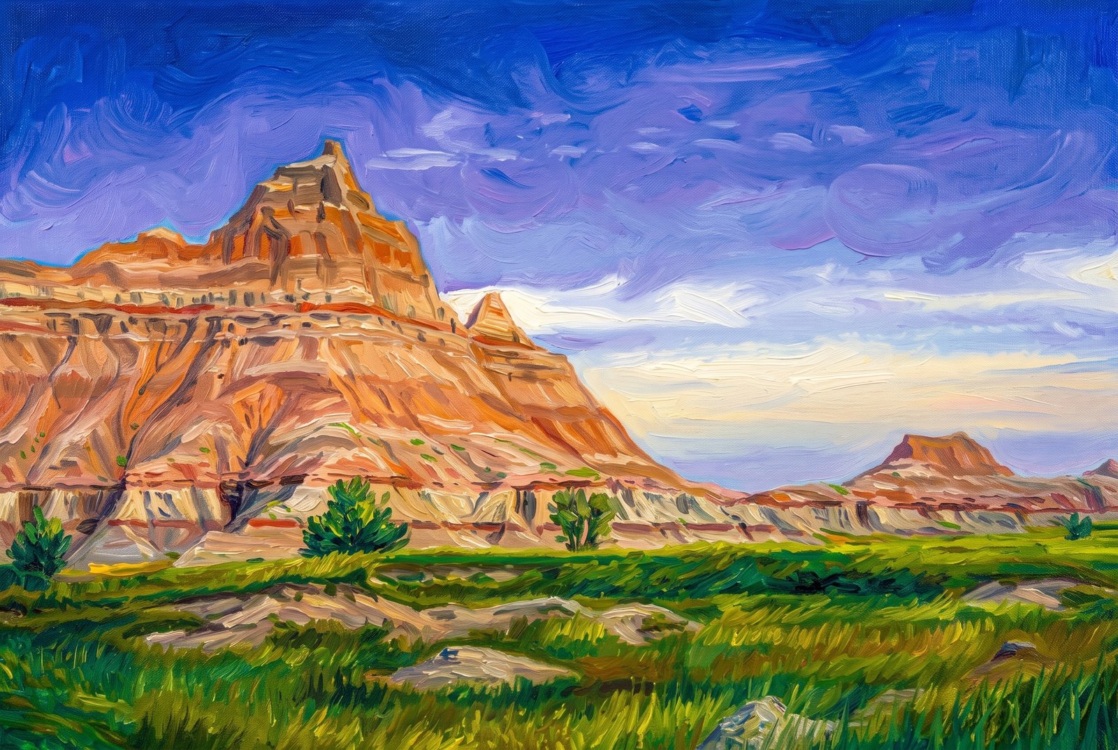 Badlands Norbeck Pass, Painterly
