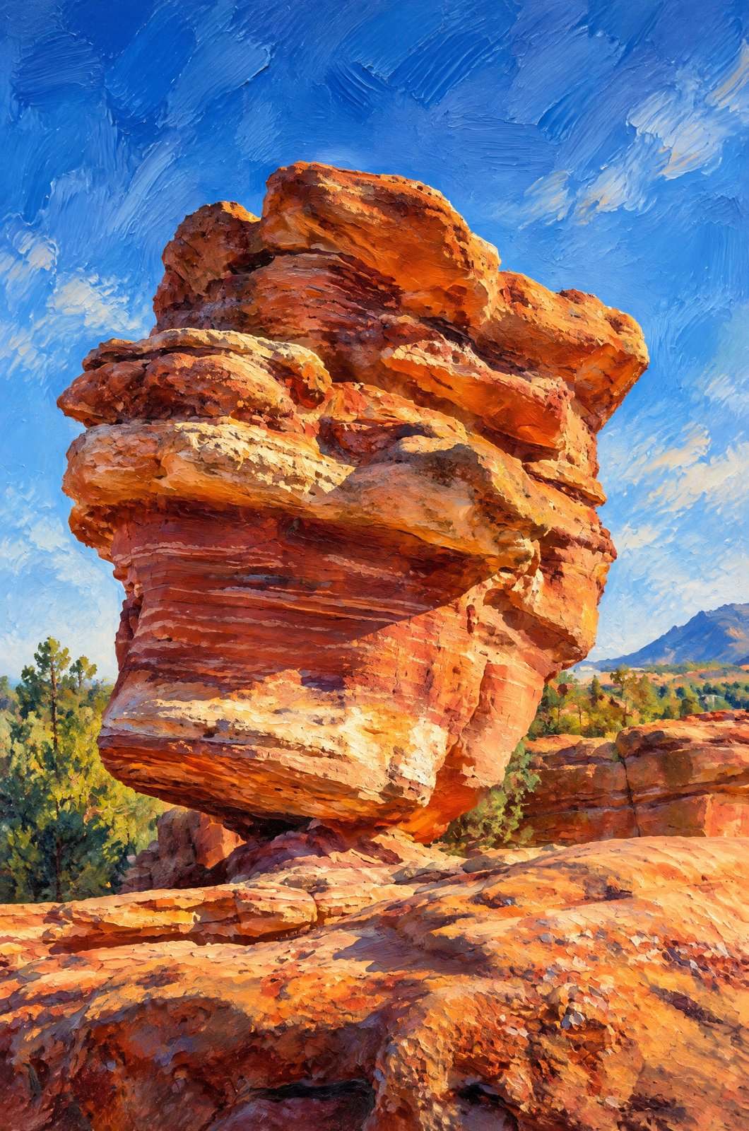 Garden Of Gods Colorado, Painterly
