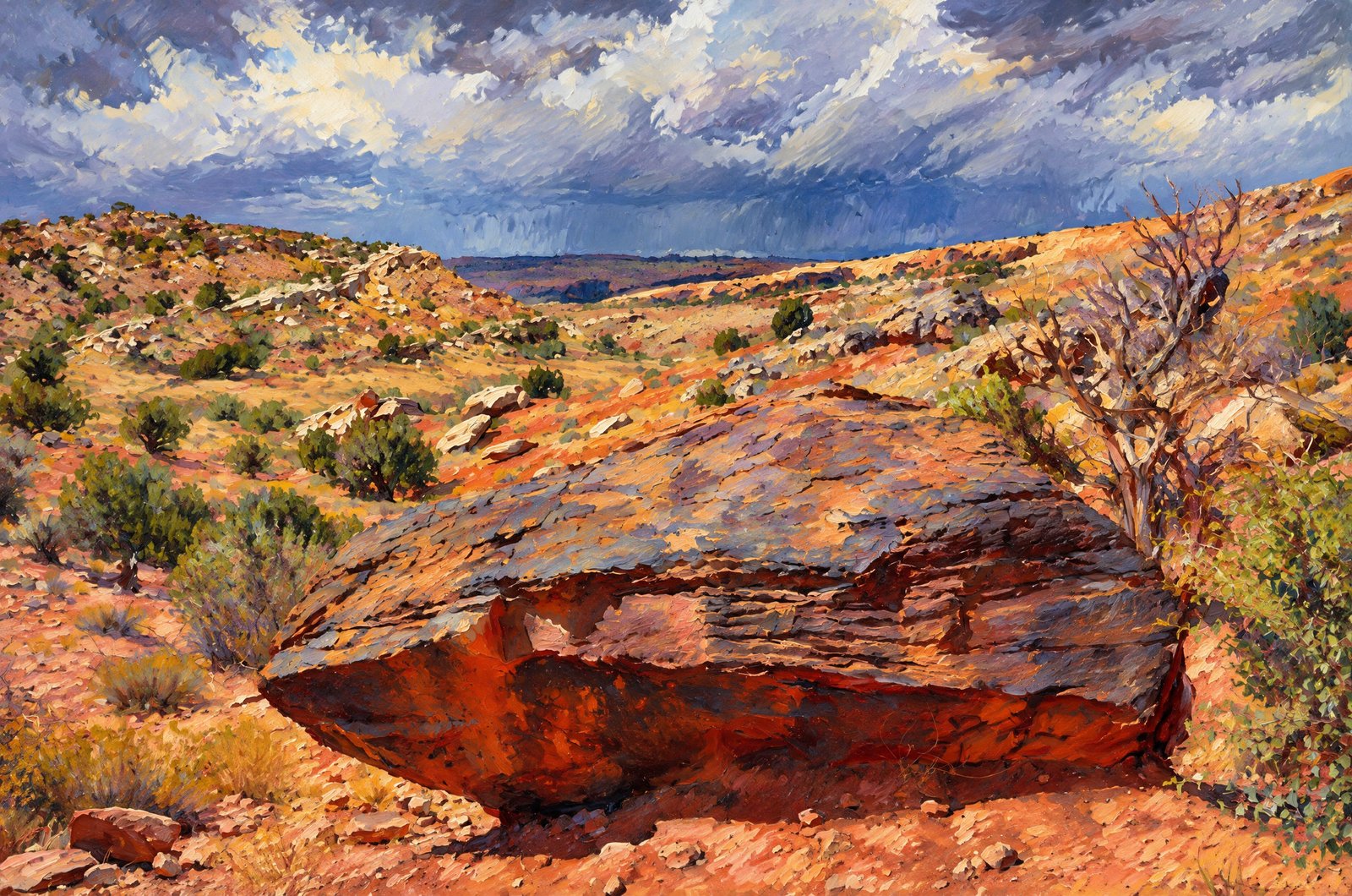 Arches National Park Across High Desert, Impressionist