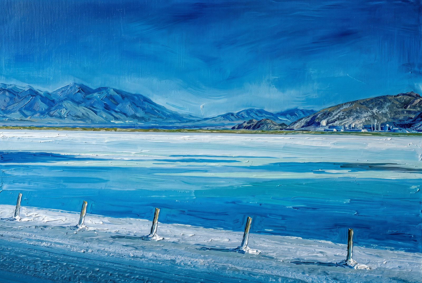 Utah Salt Flats, Painterly