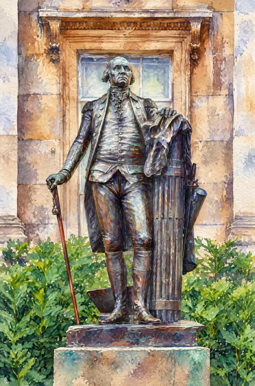 George Washington London, Watercolor