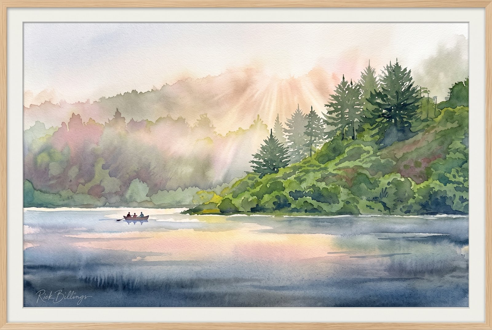 Humboldt Lagoon California, Watercolor