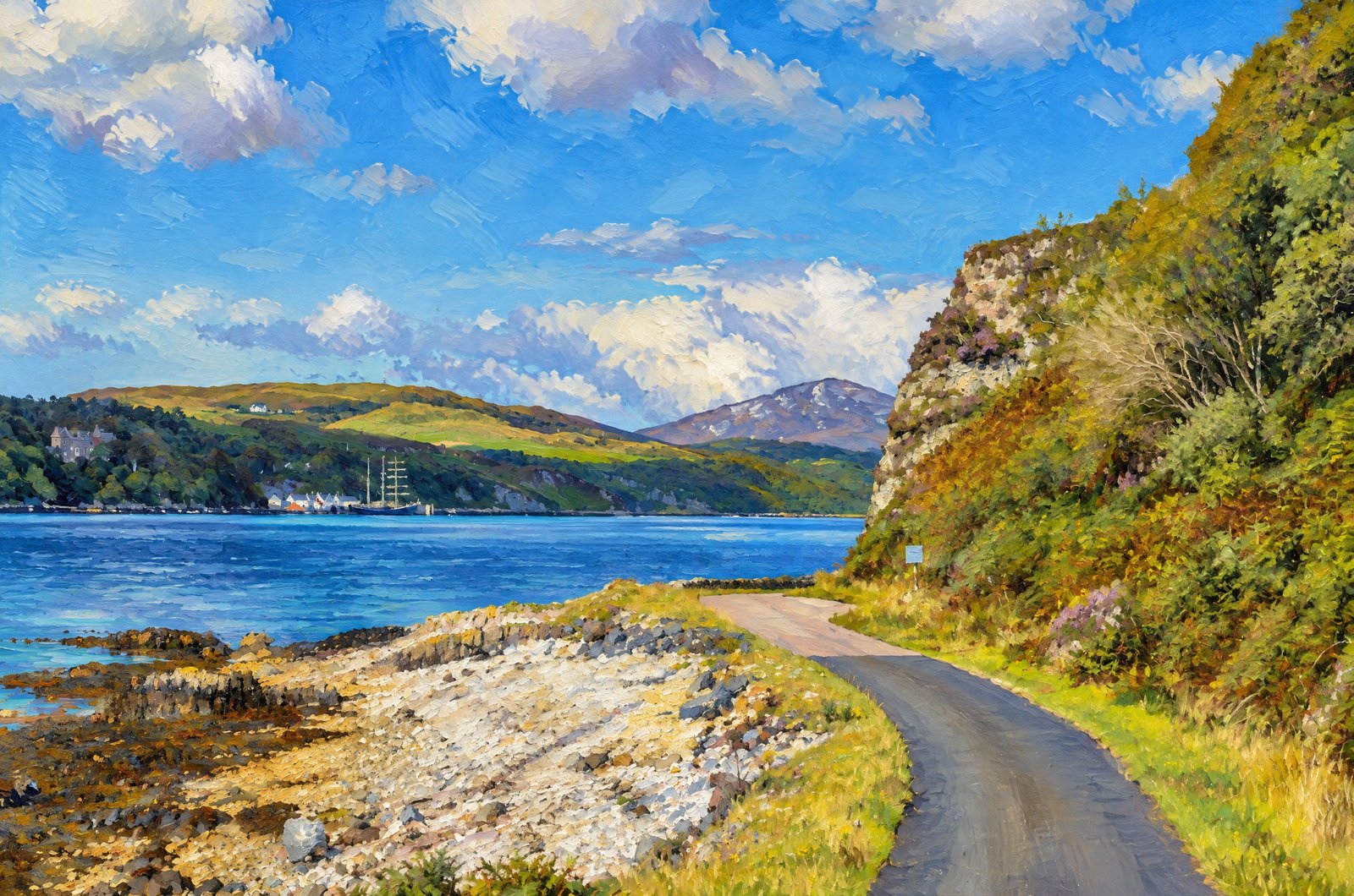 Jura In The Inner Hebrides, Painterly